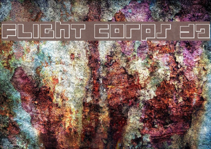 Flight Corps 3D Font examples