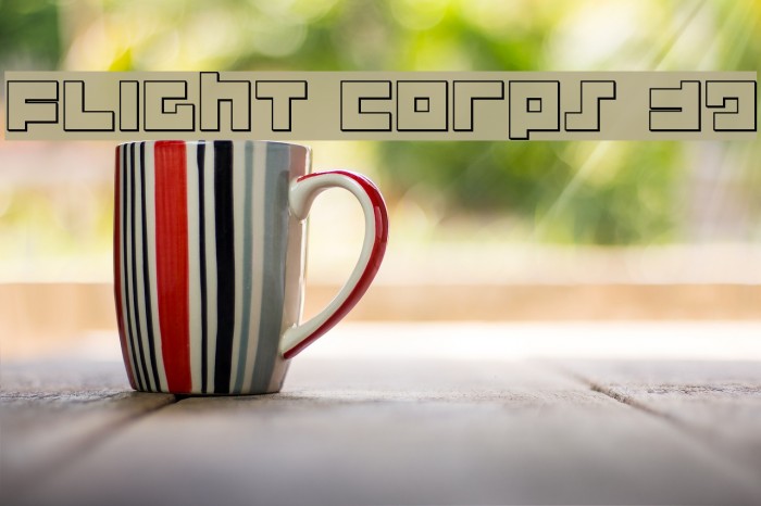 Flight Corps 3D Font examples