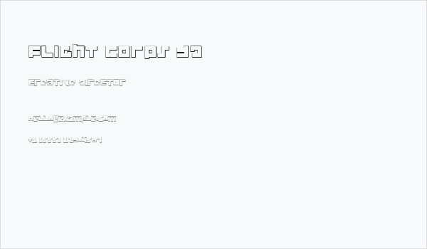 Flight Corps 3D Business Card