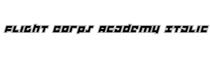 Flight Corps Academy Italic  font caratteri gratis
