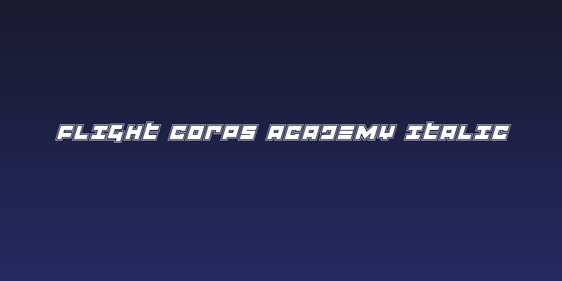 Flight Corps Academy Italic Social Header