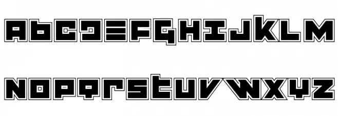 Flight Corps Academy फ़ॉन्ट अपरकेस