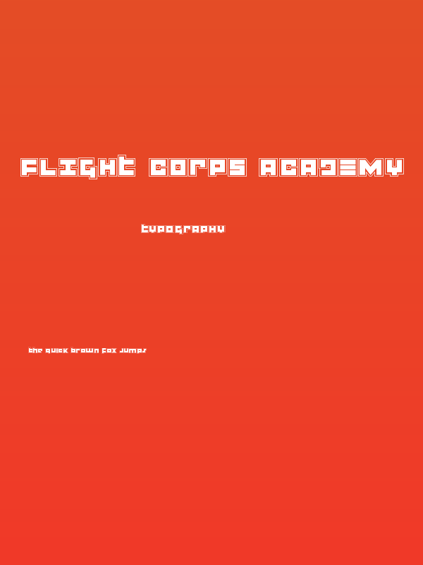 Flight Corps Academy Poster