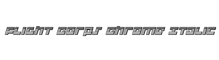 Flight Corps Chrome Italic  Fuentes Gratis Descargar