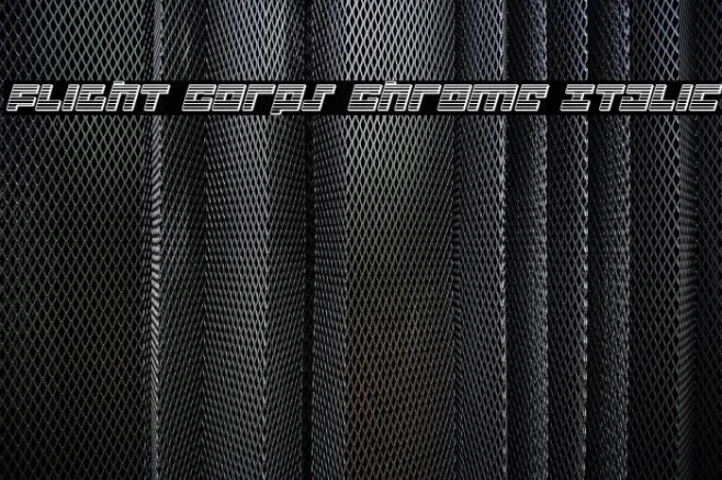 Flight Corps Chrome Italic Example 2