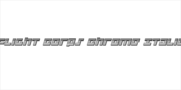 Flight Corps Chrome Italic Logo