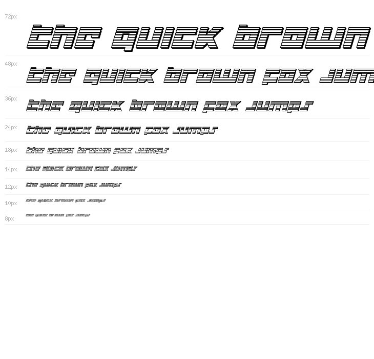 Flight Corps Chrome Italic Waterfall