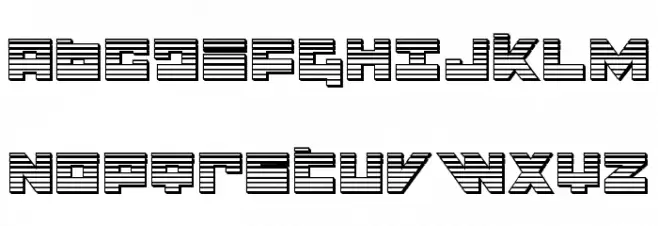 Flight Corps Chrome फ़ॉन्ट अपरकेस