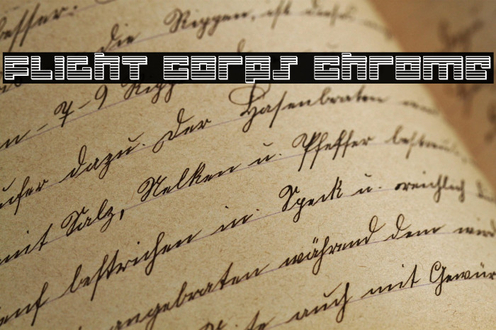 Flight Corps Chrome Example 1