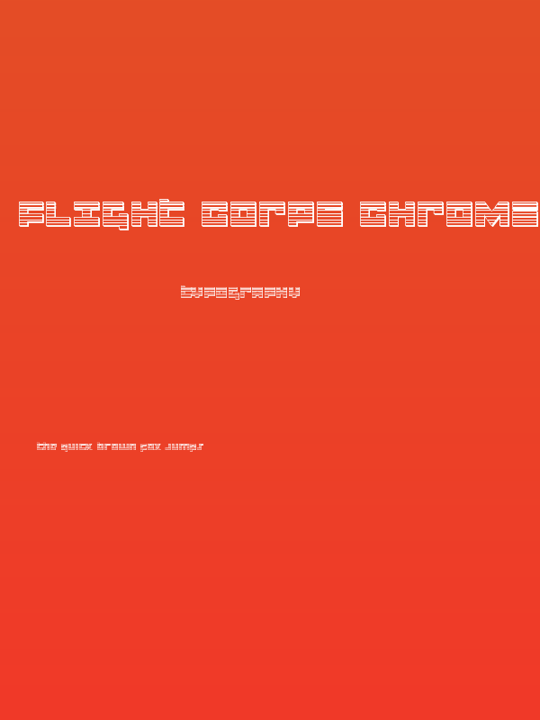 Flight Corps Chrome Poster