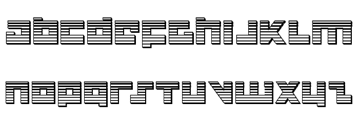 Flight Corps Chrome Font LOWERCASE