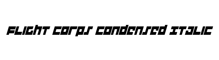 Flight Corps Condensed Italic Fuentes