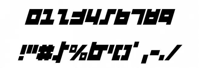 Flight Corps Condensed Italic Fuentes OTROS CHARS