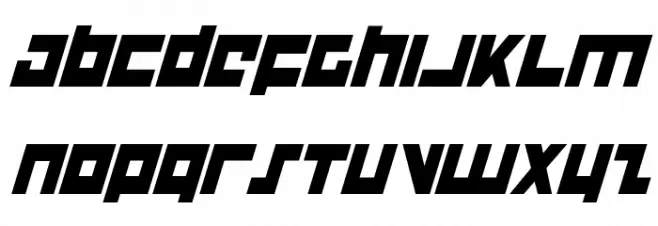Flight Corps Condensed Italic 字体 小写