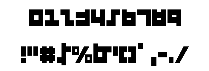 Flight Corps Condensed Шрифта ДРУГИЕ символов