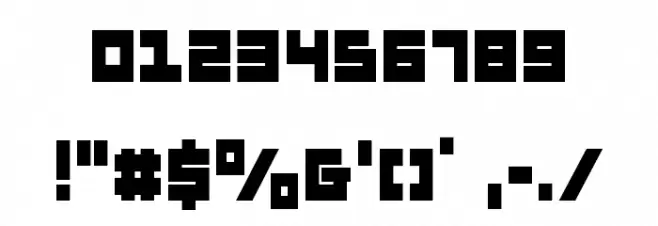 Flight Corps Condensed Font OTHER CHARS
