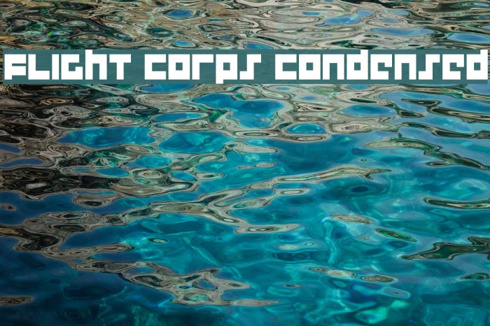 Flight Corps Condensed Шрифта examples