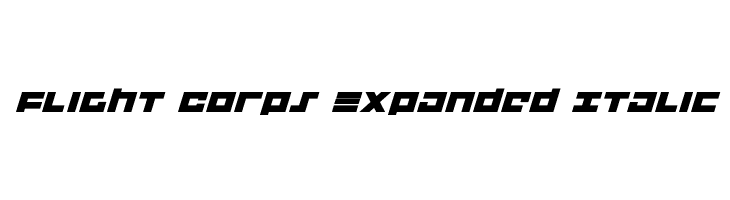 Flight Corps Expanded Italic  baixar fontes gratis