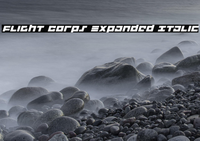 Flight Corps Expanded Italic Example 3