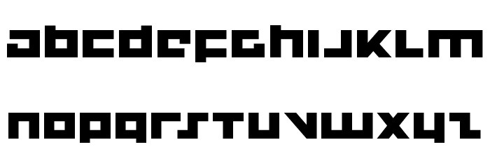 Flight Corps Expanded Font LOWERCASE