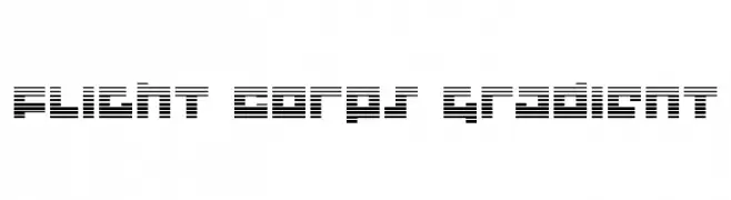 Flight Corps Gradient  Frei Schriftart Herunterladen