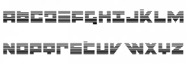 Flight Corps Gradient Schriftart Groß