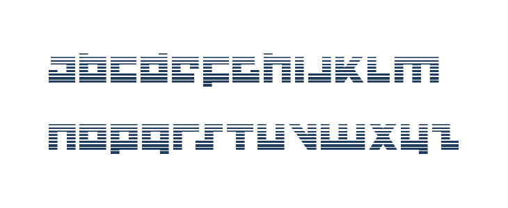 Flight Corps Gradient Lowercase