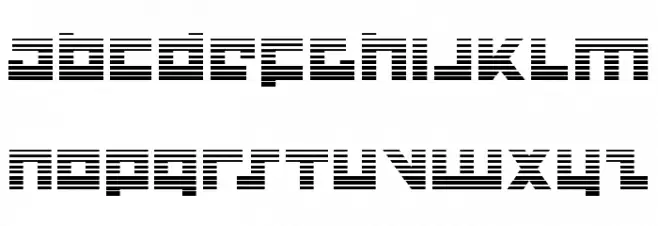 Flight Corps Gradient फ़ॉन्ट लोअरकेस