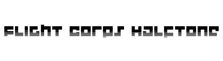 Flight Corps Halftone  Frei Schriftart Herunterladen