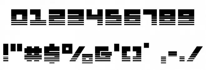 Flight Corps Halftone Font OTHER CHARS