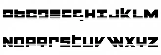Flight Corps Halftone Caratteri MAIUSCOLE