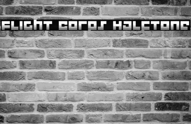 Flight Corps Halftone Font examples