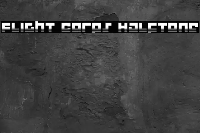 Flight Corps Halftone Font examples