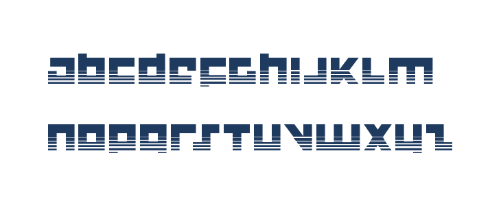 Flight Corps Halftone Lowercase