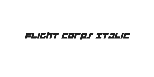 Flight Corps Italic Logo