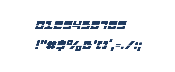 Flight Corps Laser Italic Other Characters