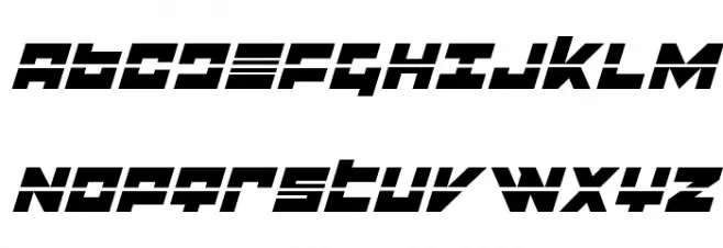 Flight Corps Laser Italic Polices MAJUSCULES