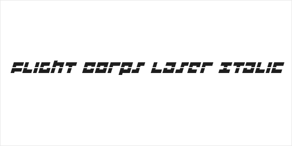 Flight Corps Laser Italic Logo