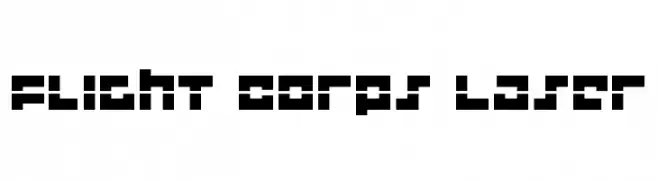 Flight Corps Laser  Frei Schriftart Herunterladen