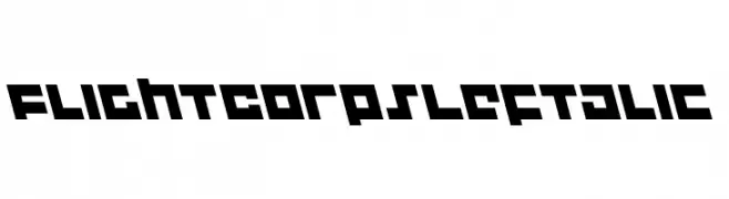 Flight Corps Leftalic  免费字体下载