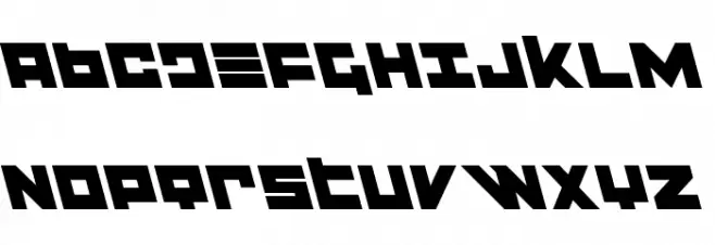 Flight Corps Leftalic Schriftart Groß