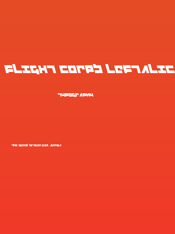 Flight Corps Leftalic Poster