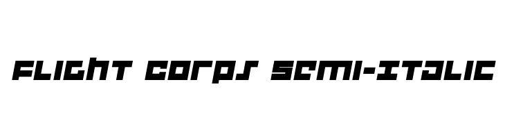 Flight Corps Semi-Italic  les polices de caractères gratuit tlcharger