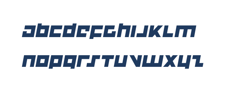 Flight Corps Semi-Italic Lowercase