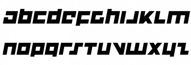 Flight Corps Semi-Italic 字体 小写