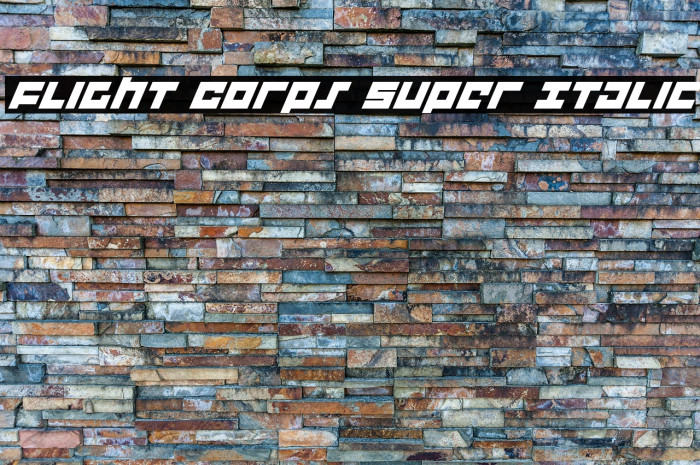 Flight Corps Super Italic Example 3