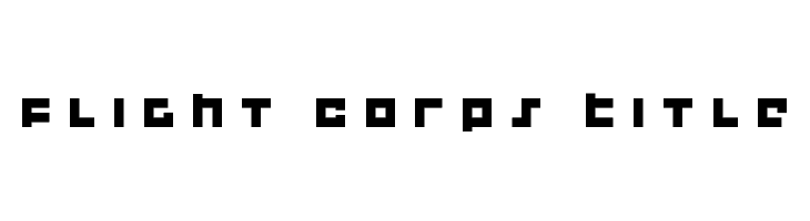 Flight Corps Title  Descarca Fonturi Gratis