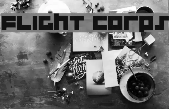 Flight Corps Шрифта examples