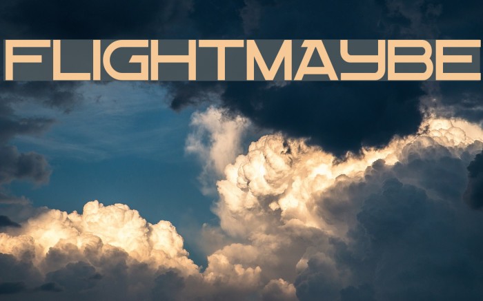 Flight Maybe Font examples