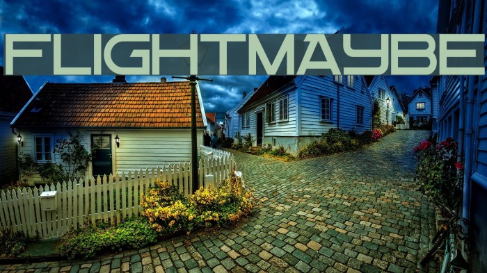 Flight Maybe Font examples